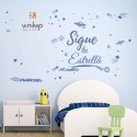 Vinilo infantil Sigue tu estrella personalizable