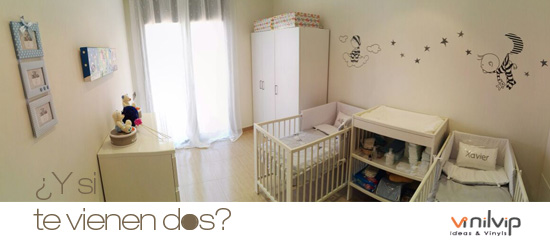 vinilos bebes para gemelos