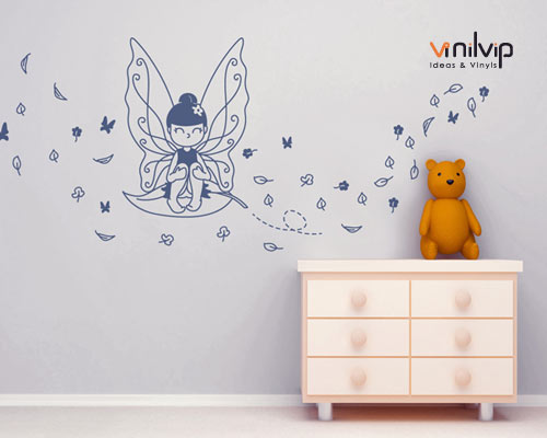 vinilos-decorativos-de-pared-infantiles-in-0182-nina-con-f…