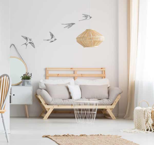 10 tips inspiradores para encima del sofa salon nordico pared golondrinas